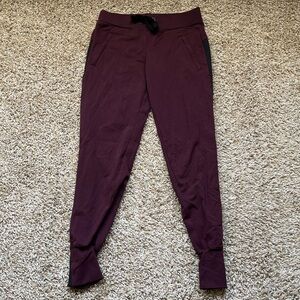 Athleta maroon joggers, XXS